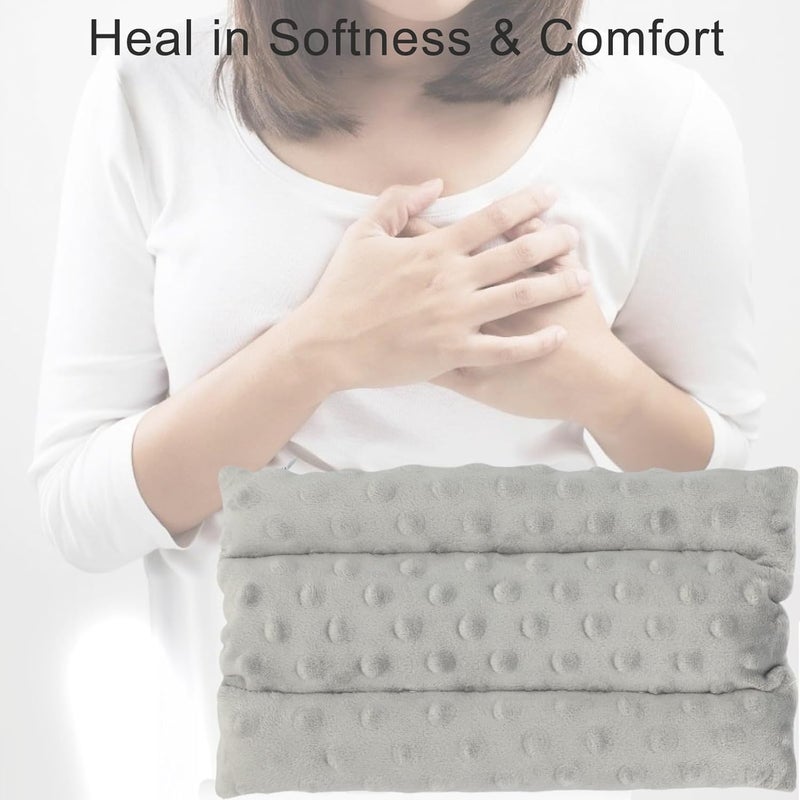 BNRendles Chemo Port Pillows for Patients Seatbelt, Chemo Port Protector Pacemaker Seat Belt Cushion, Chemotherapy Must Haves Chemo Gifts Men Women Cancer, Minky Dot Gray - Image 2
